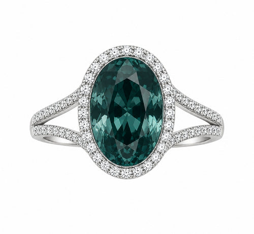 Altair — Australian Teal Sapphire Ring — Ministry of Gems