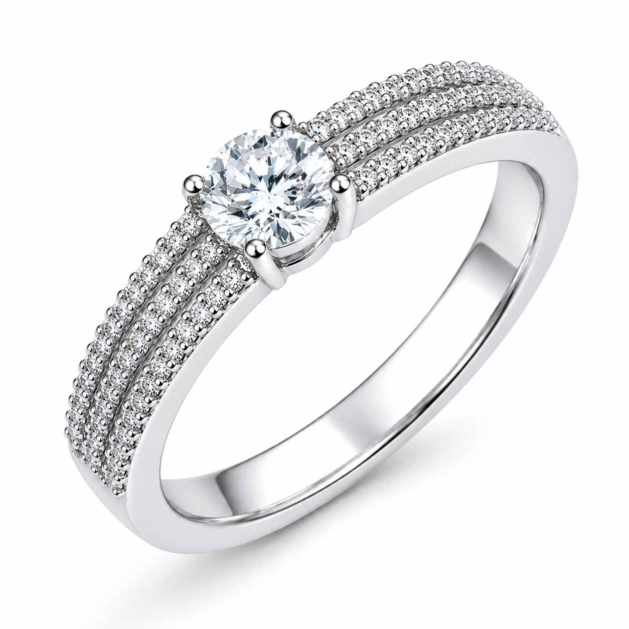 Essence Diamond Gold Ring — Ministry of Gems