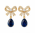Empress Sapphire Tassel Earrings — Ministry of Gems exclusive design