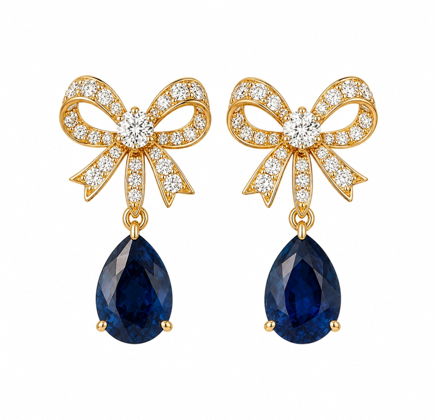 Empress Sapphire Tassel Earrings — Ministry of Gems exclusive design