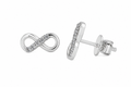 Whisper — Diamond Ribbon Studs — Ministry of Gems
