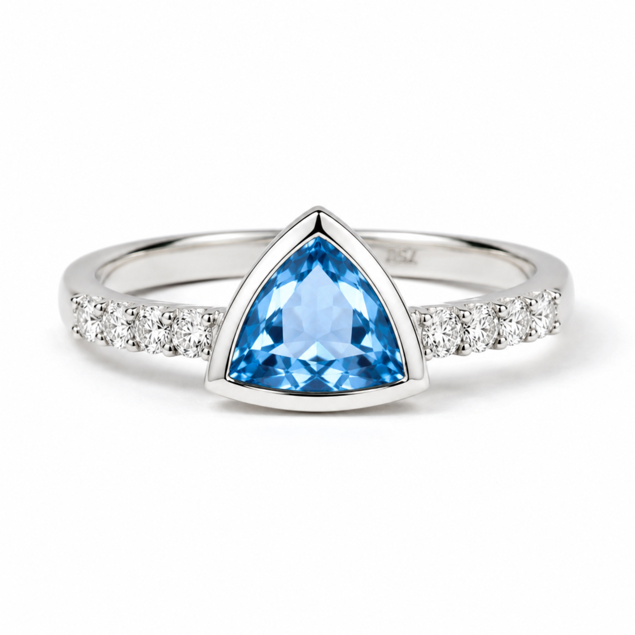 Trillion Topaz Bezel Ring — Ministry of Gems