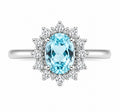 Aquamarine Snowflake Ring — Ministry of Gems