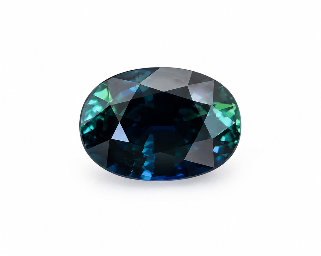 Teal Australian Sapphire 1.27ct Round