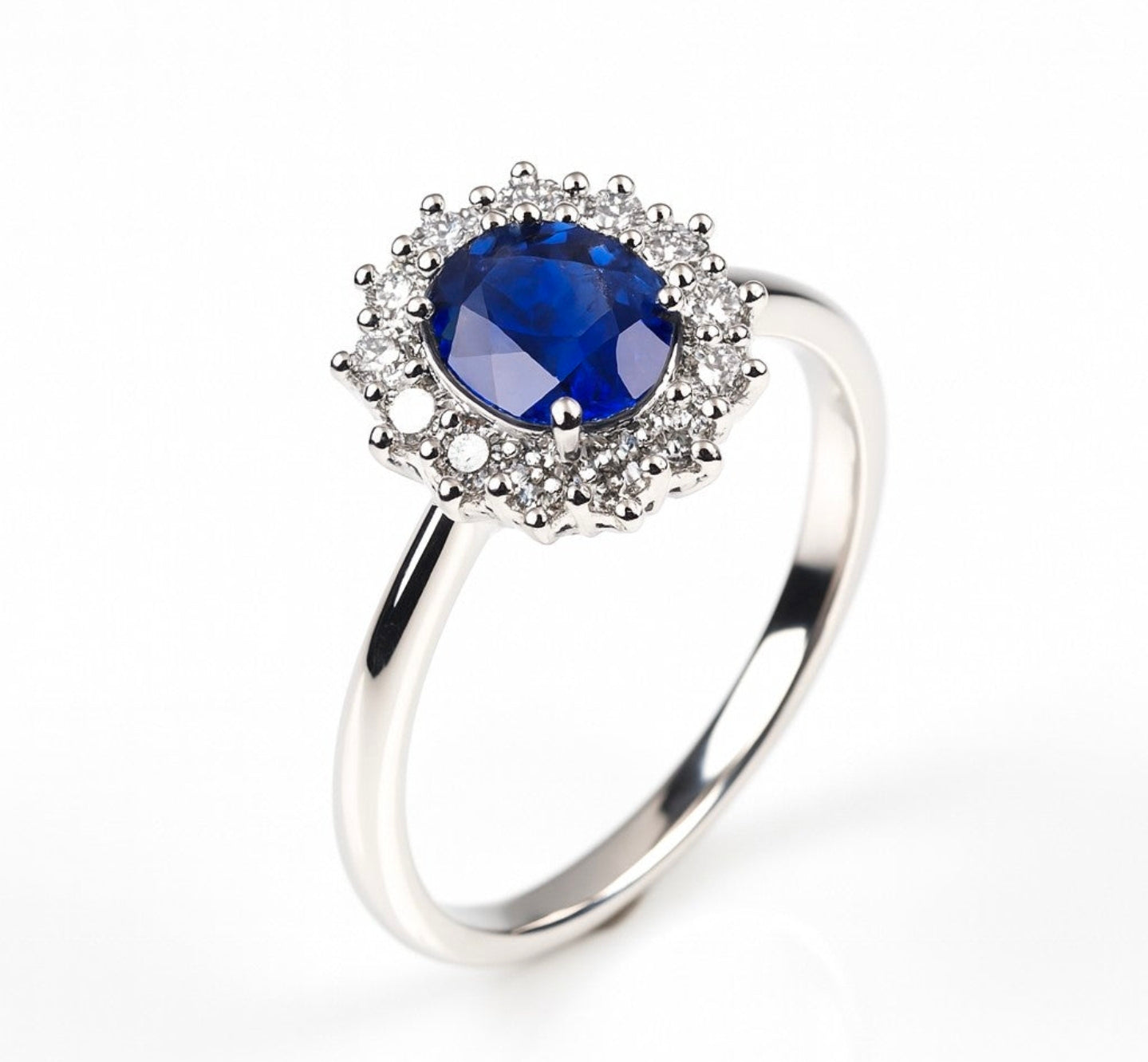 Glory — Sapphire Cluster Ring — Ministry of Gems