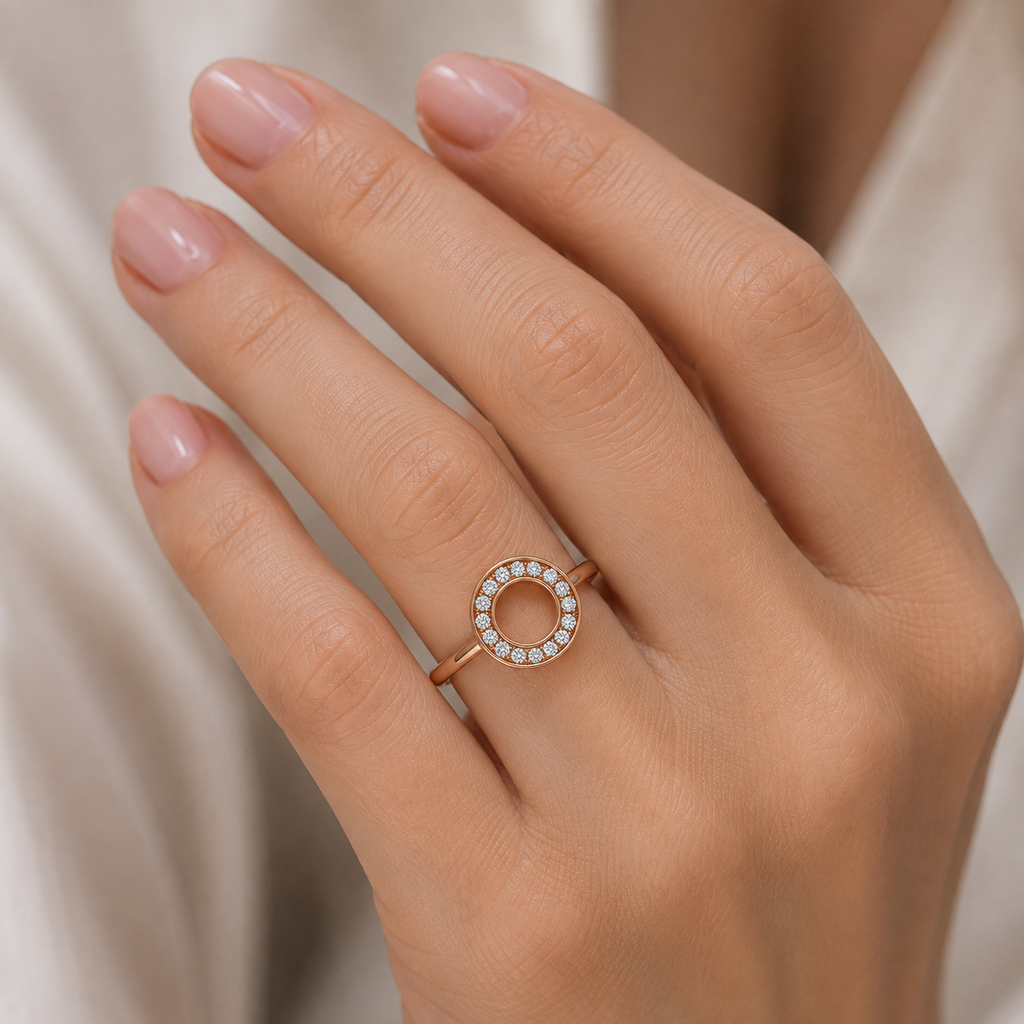 Orbita — Diamond Circle Ring