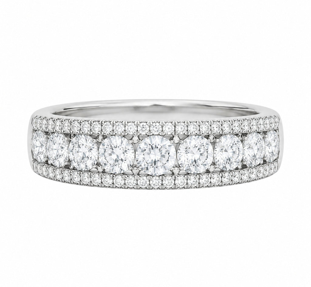 Anna — Pavé Gold Band — Ministry of Gems