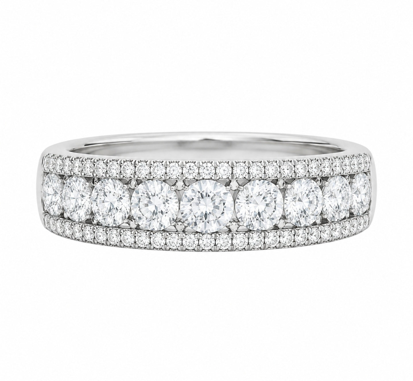 Anna — Pavé Gold Band — Ministry of Gems