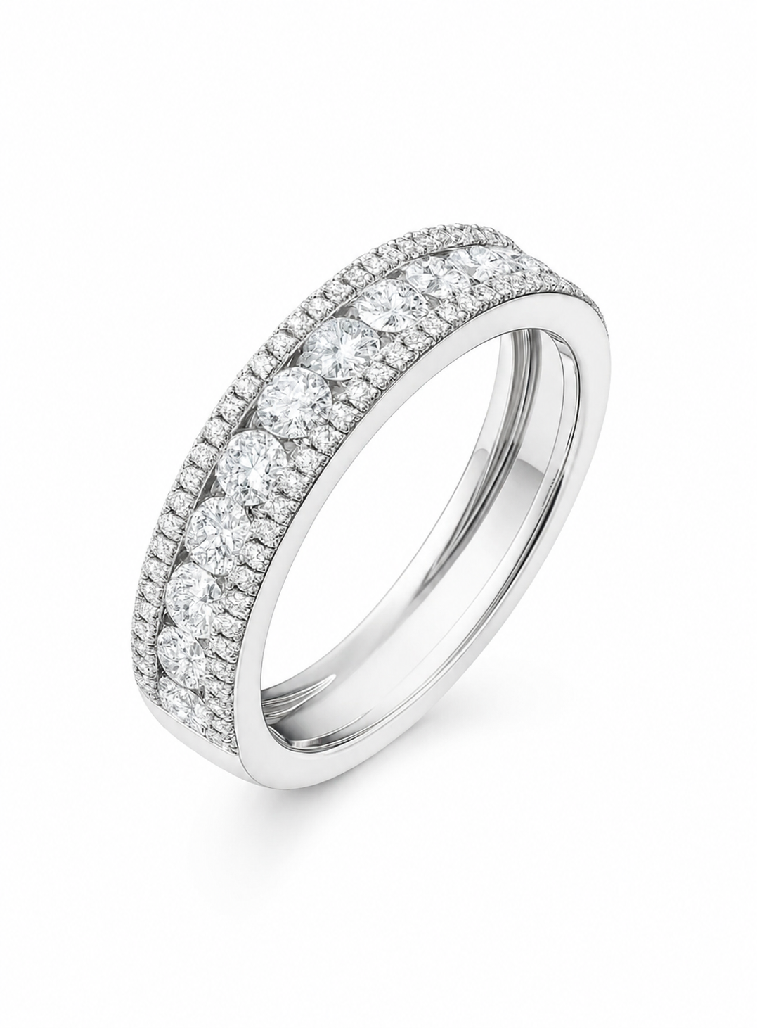 Anna — Pavé Gold Band — Ministry of Gems