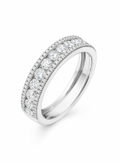Anna — Pavé Gold Band — Ministry of Gems