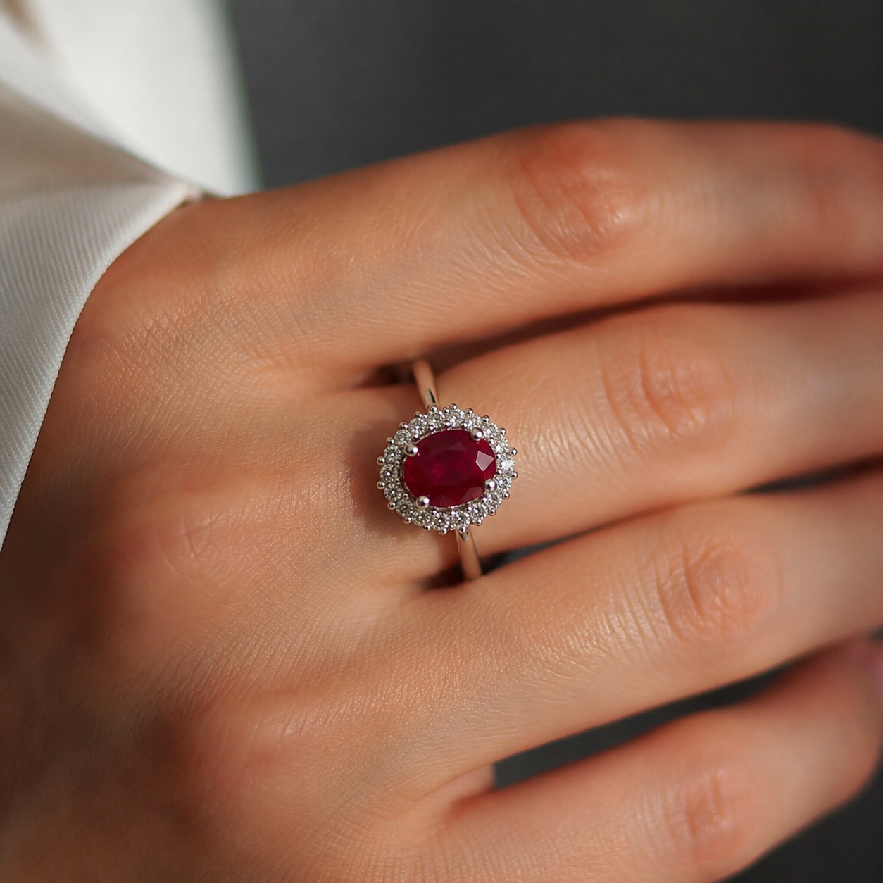 Ruby Classic Cluster Ring — Ministry of Gems