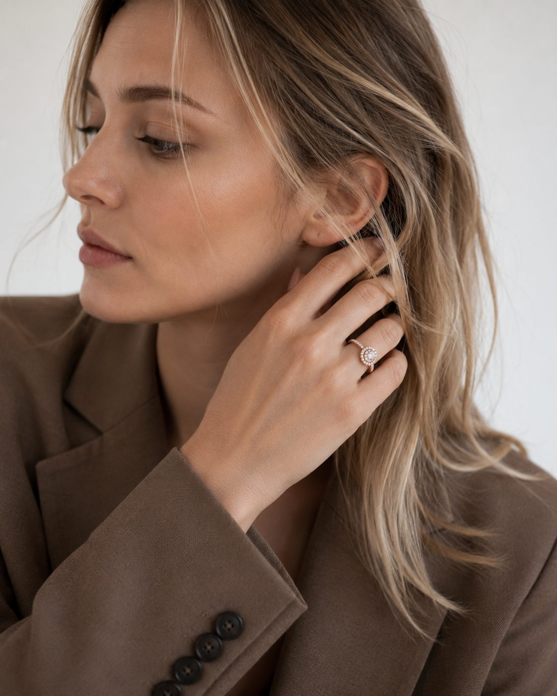 Orchid Diamond Gold Ring — Ministry of Gems