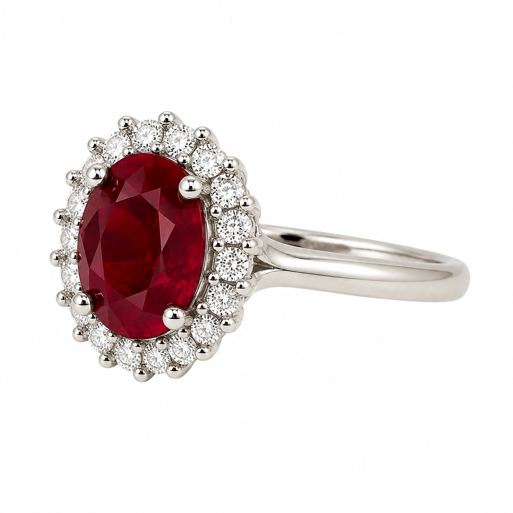 Ruby Classic Cluster Ring — Ministry of Gems