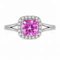 Hope — Princess Pink Sapphire Ring