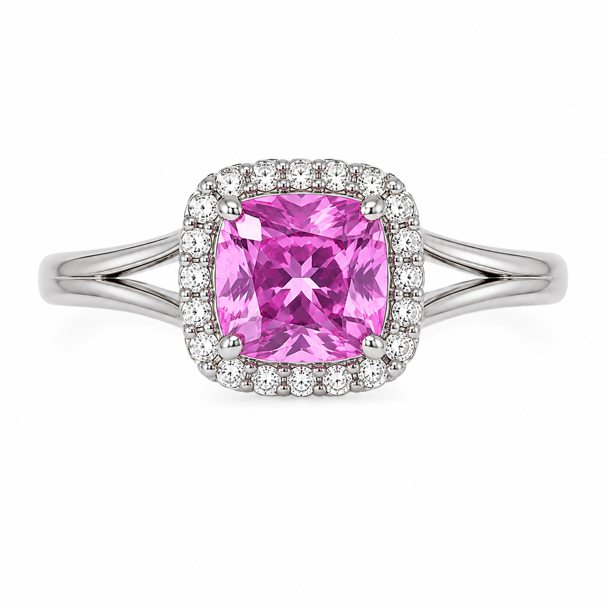 Hope — Princess Pink Sapphire Ring