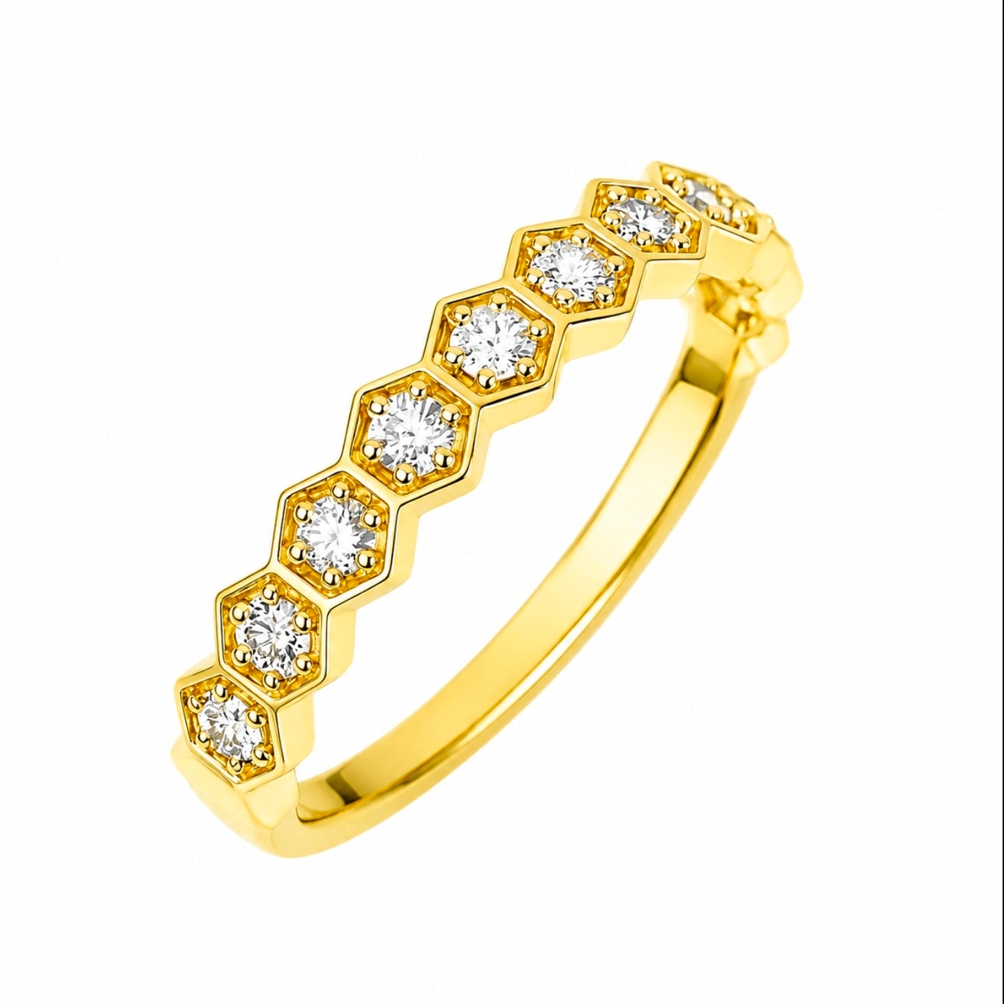 Honeycomb Diamond Band — Ministry of Gems