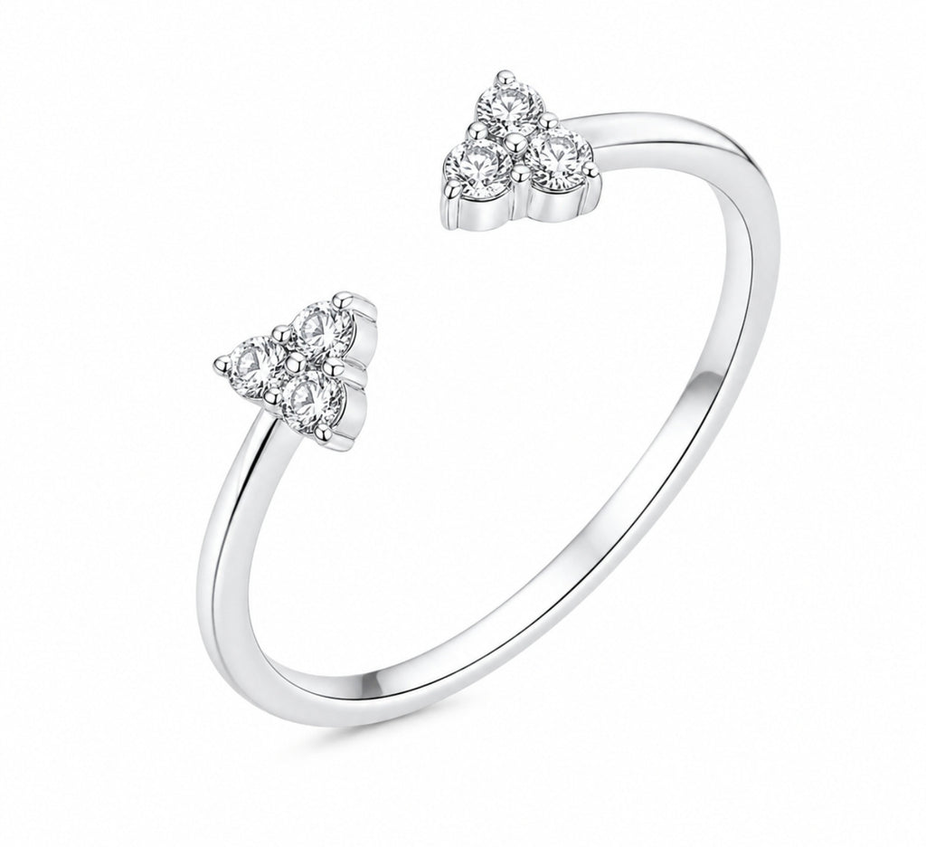 Trio Open Diamond Ring — Ministry of Gems