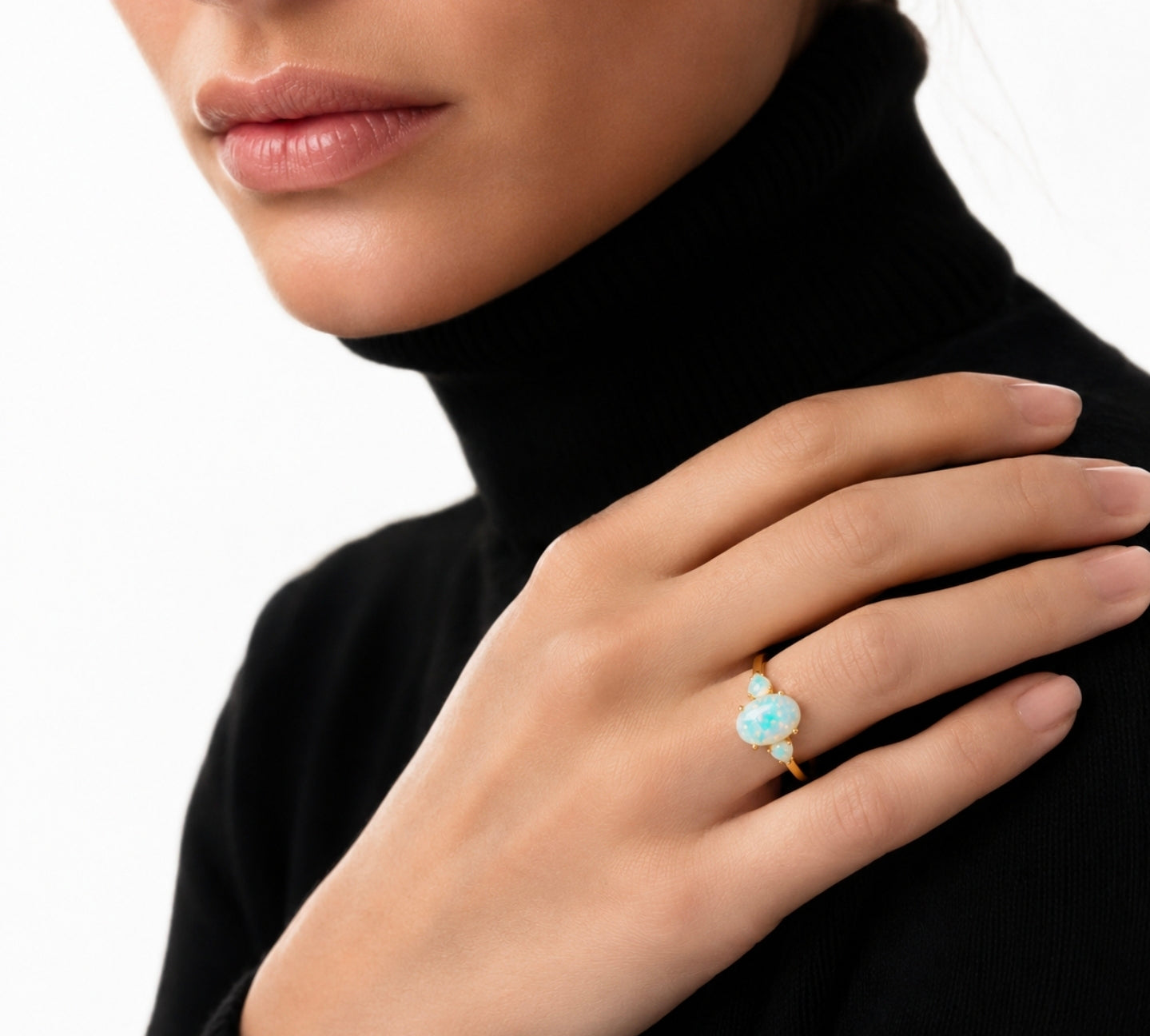 White Opal Ring — Ministry of Gems exclusive design