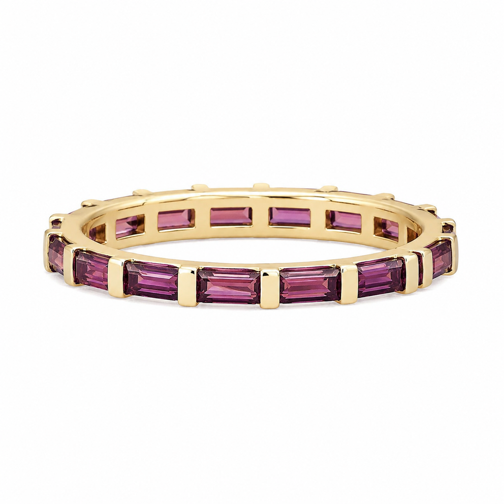Ruby Baguette Eternity Band — Ministry of Gems
