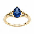 Pear Sapphire Bypass Ring
