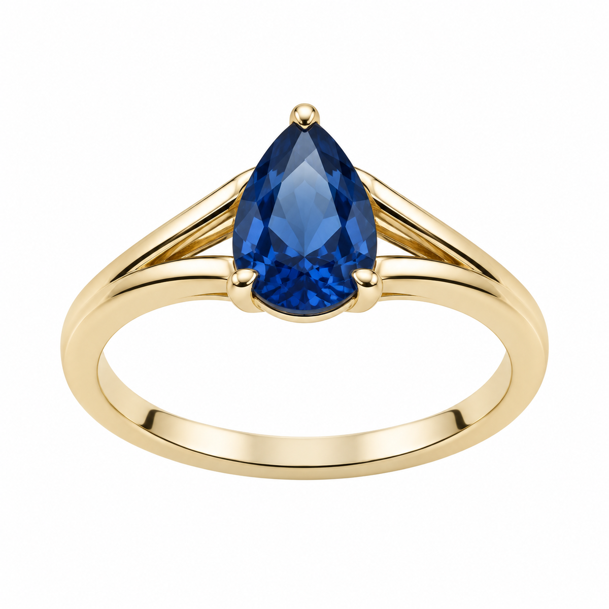 Pear Sapphire Bypass Ring