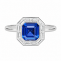 Royal Blue Sapphire Radiance Ring — Ministry of Gems exclusive design