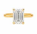 Emerald-Cut Solitaire Ring — Ministry of Gems
