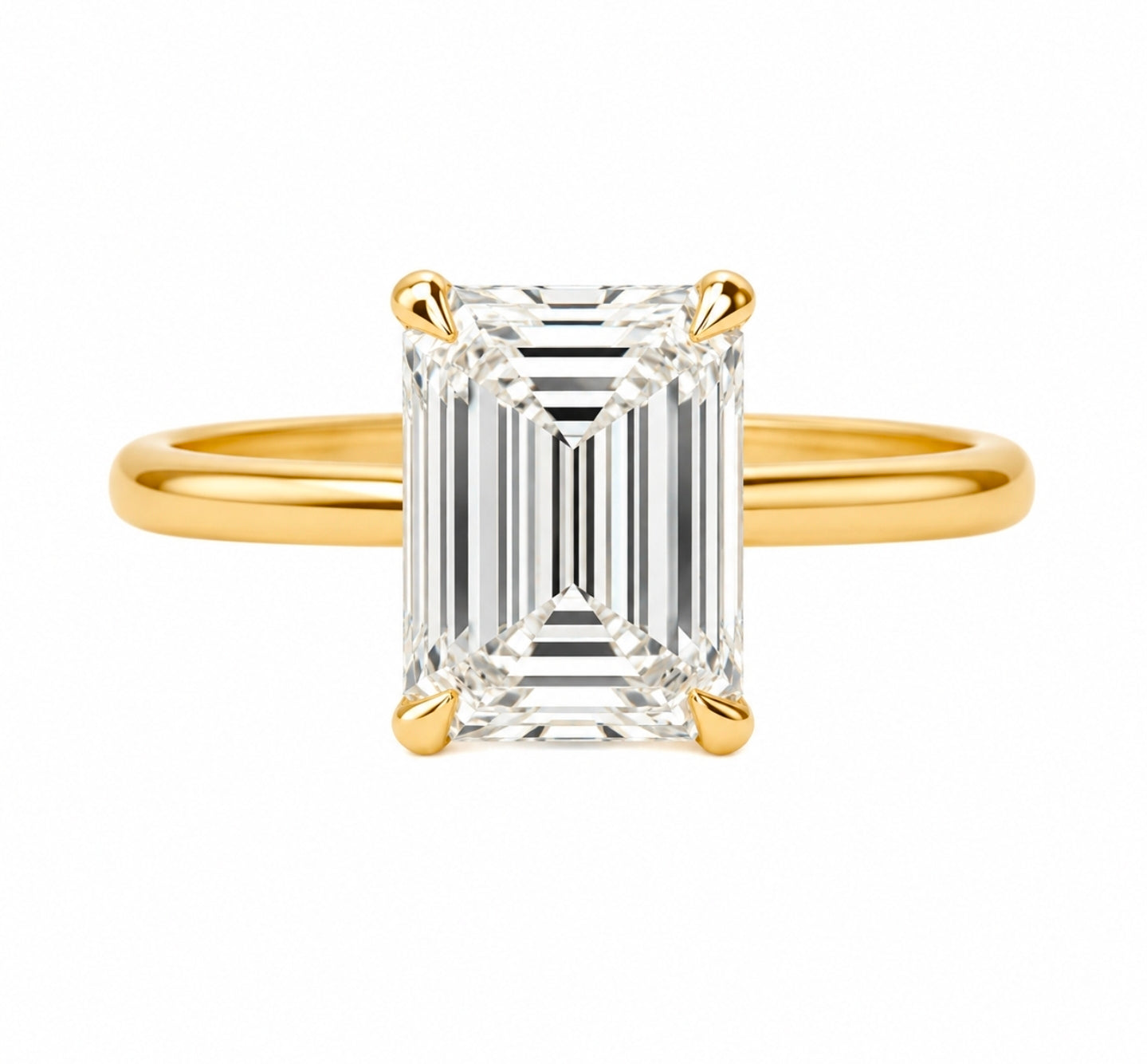 Emerald-Cut Solitaire Ring — Ministry of Gems