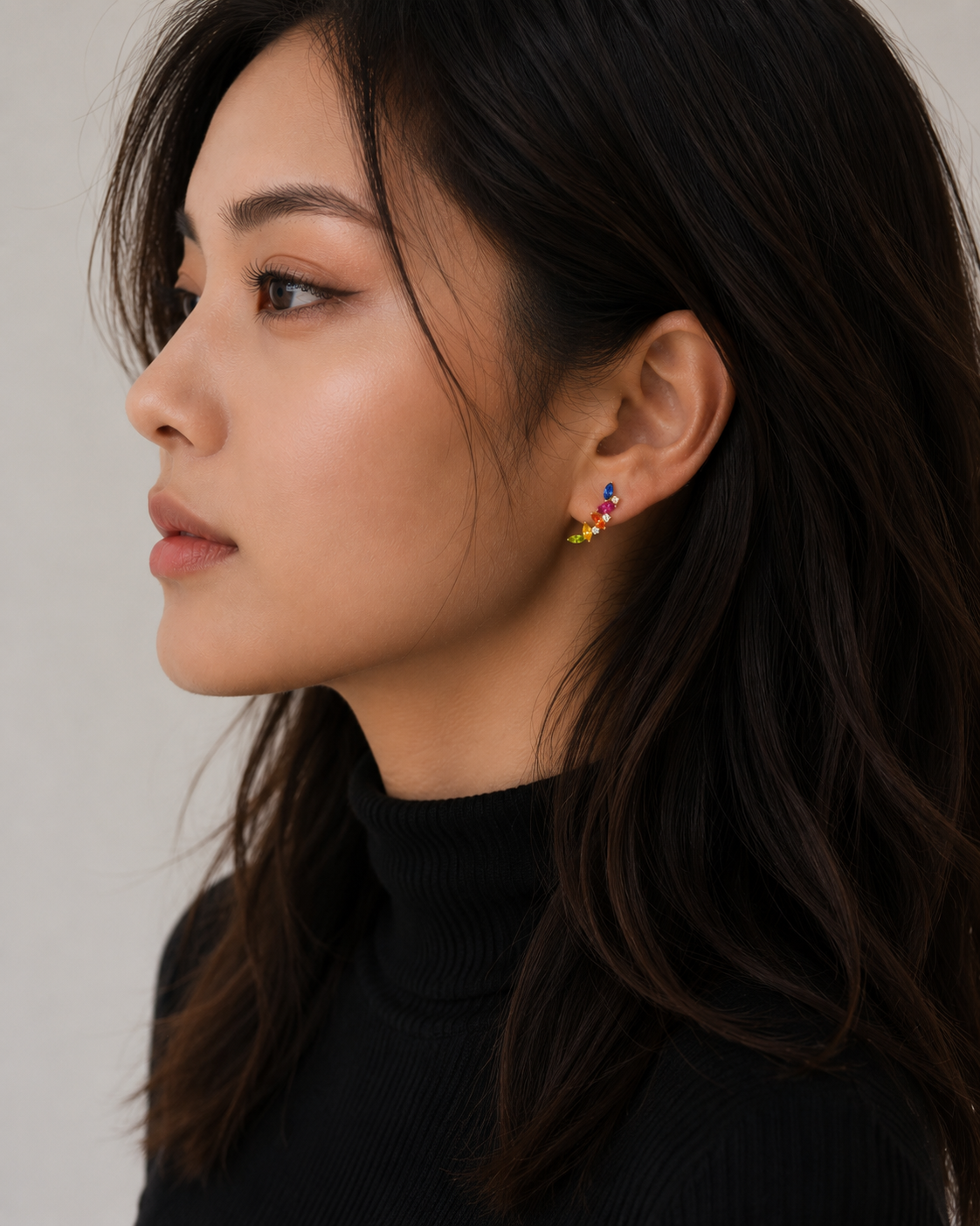Colour — Multicolour Sapphire Cluster Climbers — Ministry of Gems