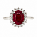 Ruby Classic Cluster Ring — Ministry of Gems