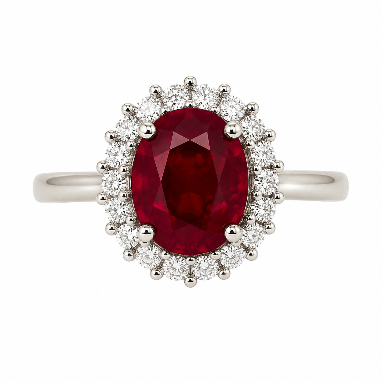 Ruby Classic Cluster Ring — Ministry of Gems