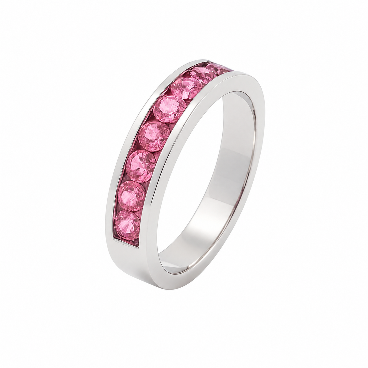 Pink Sapphire Channel Band