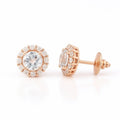 Round Brilliant Diamond Halo Studs - Ministry of Gems®EarringsMinistry of Gems®