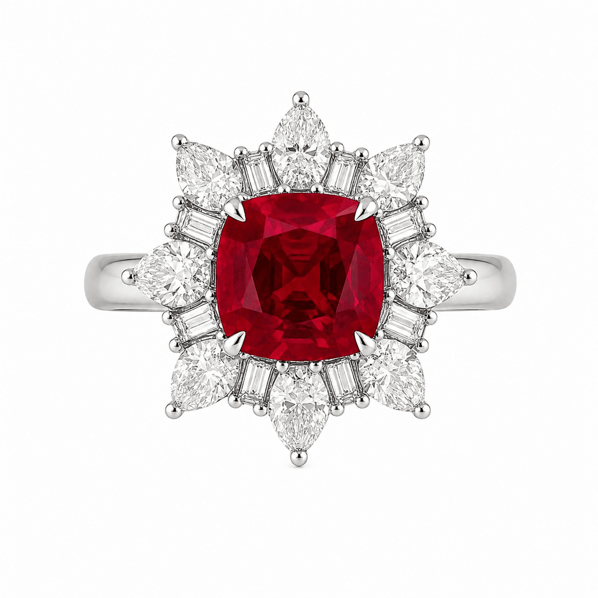 Ruby Snowflake Ballerina Ring - Ministry of Gems®RingMinistry of Gems®