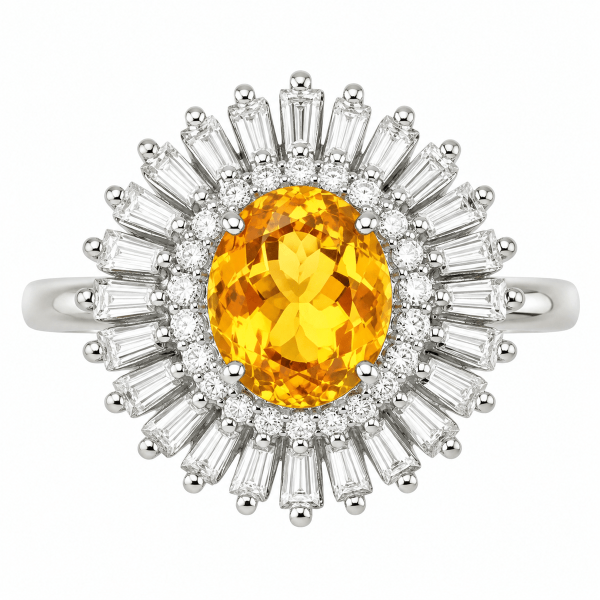 Sunburst Citrine Ballerina Ring - Ministry of Gems®RingMinistry of Gems®