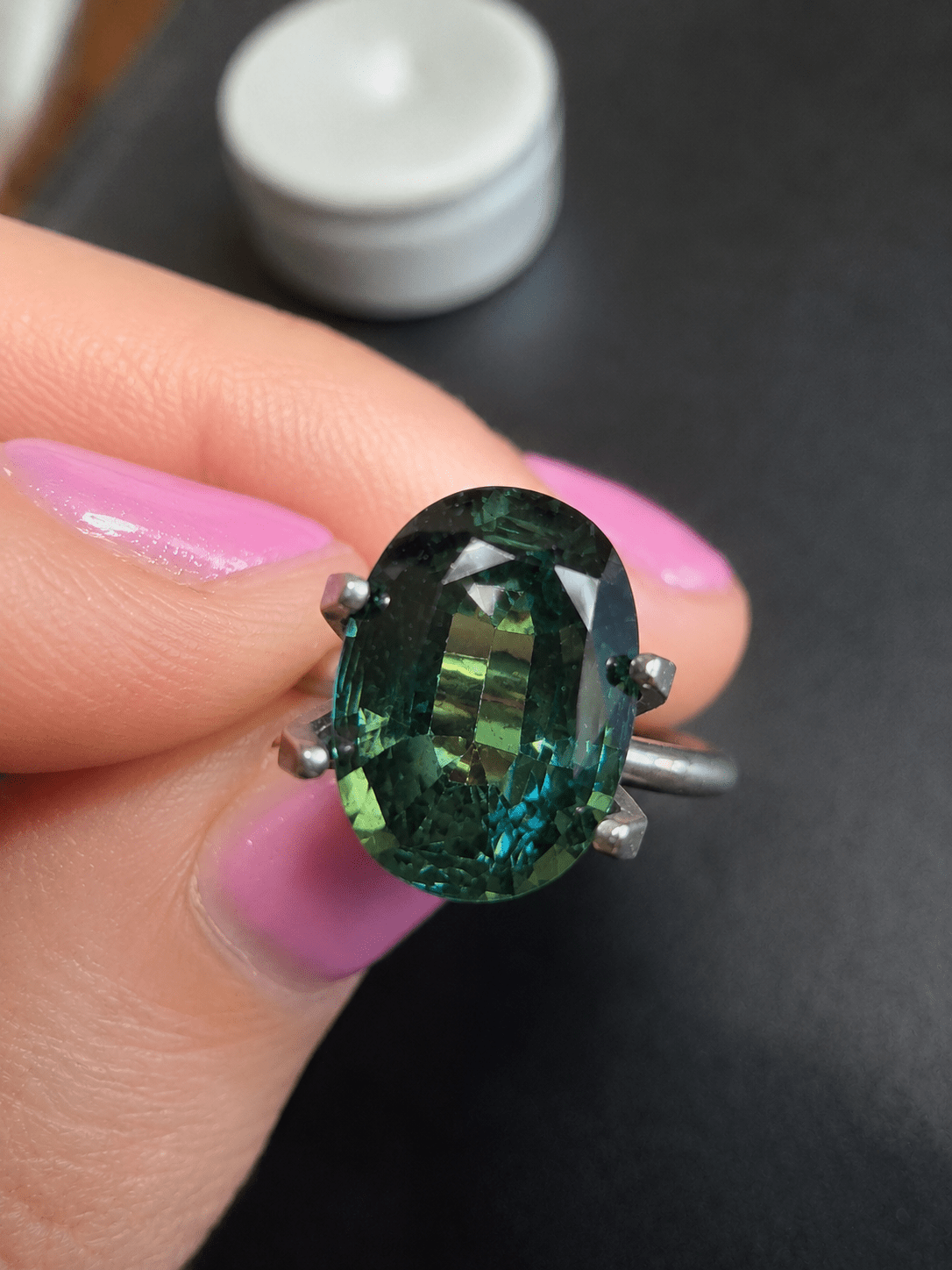 Teal Australian Cushion Sapphire 1.96ct - Ministry of Gems®GemsMinistry of Gems®