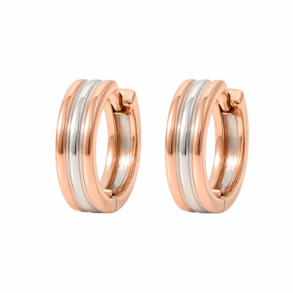 Tri-Tone Triple Hoop Earrings - Ministry of Gems®EarringsMinistry of Gems®