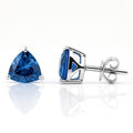 Trillion Blue Sapphire Solitaire Studs - Ministry of Gems®EarringsMinistry of Gems®