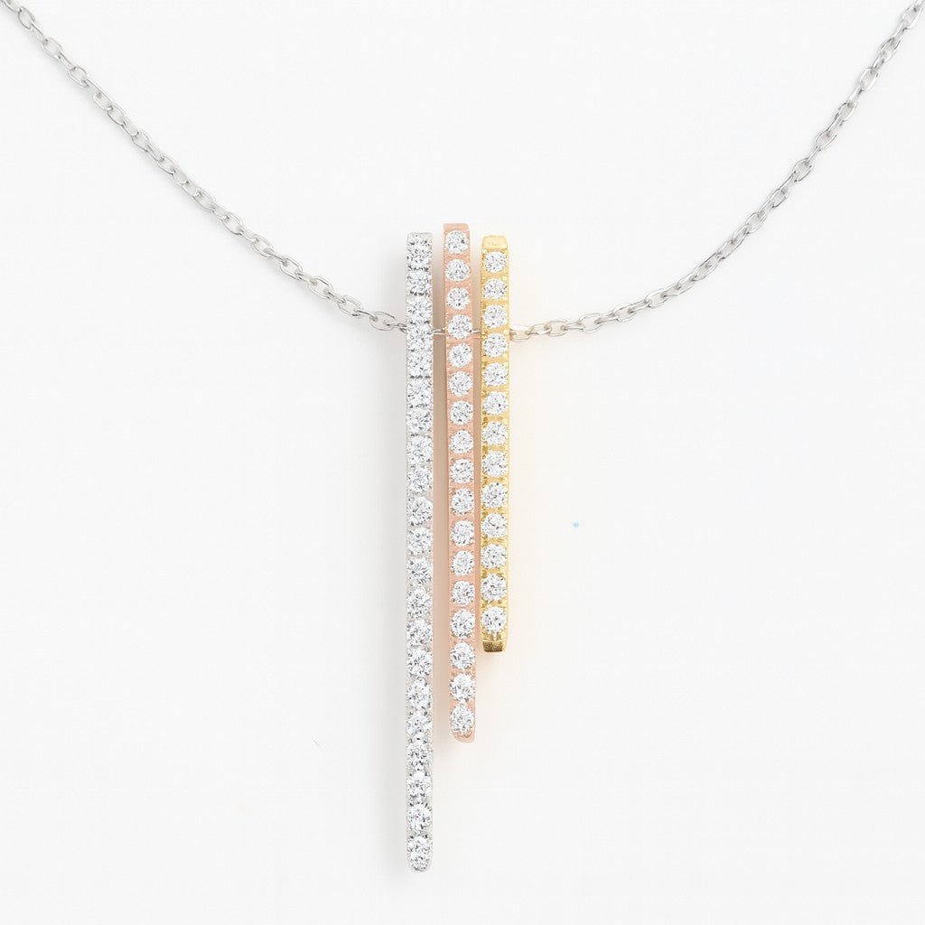 Trio Bar Diamond Pendant - Ministry of Gems®PendantMinistry of Gems®