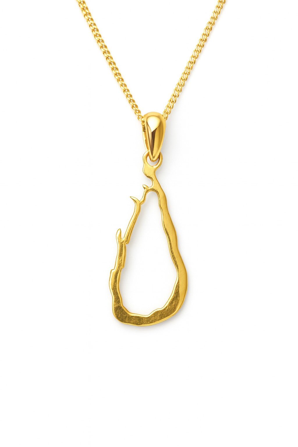 Wishbone Gold Pendant - Ministry of Gems®PendantMinistry of Gems®