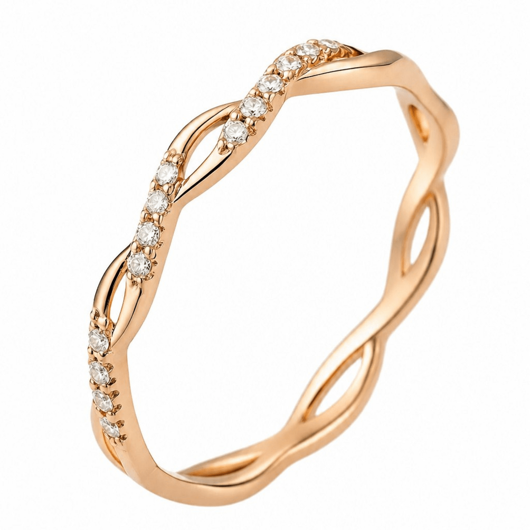 Woven Diamond & Gold Band - Ministry of Gems®RingMinistry of Gems®