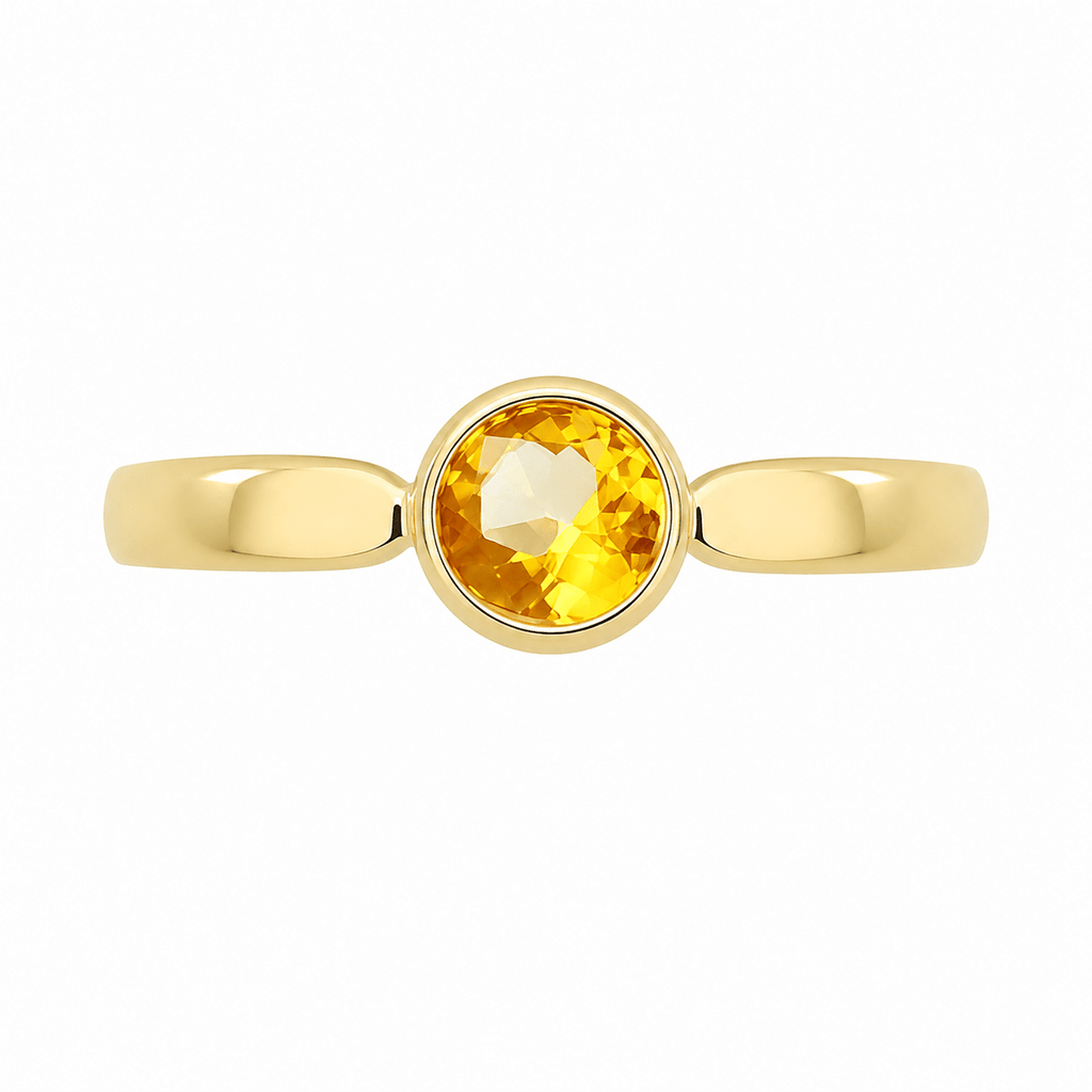 Yellow Sapphire Bezel Ring - Ministry of Gems®RingMinistry of Gems®